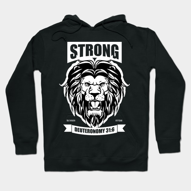 Be Courageous like a Lion Hoodie by Richardramirez82